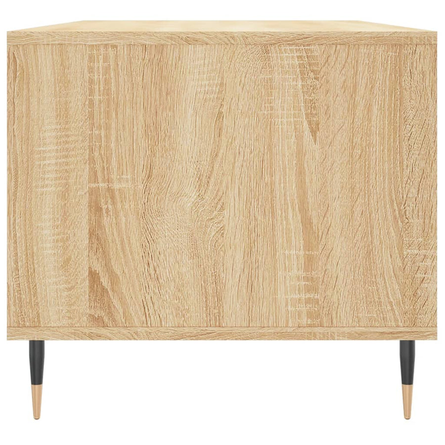 Salontafel 90X49X45 Cm Bewerkt Hout Kleurig Sonoma eiken