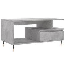 Salontafel 90X49X45 Cm Bewerkt Hout Betongrijs