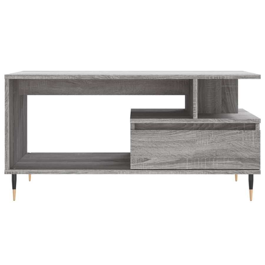 Salontafel 90X49X45 Cm Bewerkt Hout Grijs sonoma
