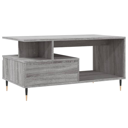Salontafel 90X49X45 Cm Bewerkt Hout Grijs sonoma