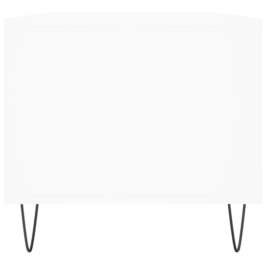 Salontafel 90X49X45 Cm Bewerkt Hout Wit