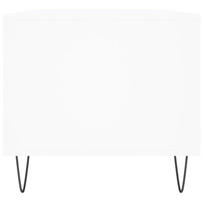 Salontafel 90X49X45 Cm Bewerkt Hout Wit