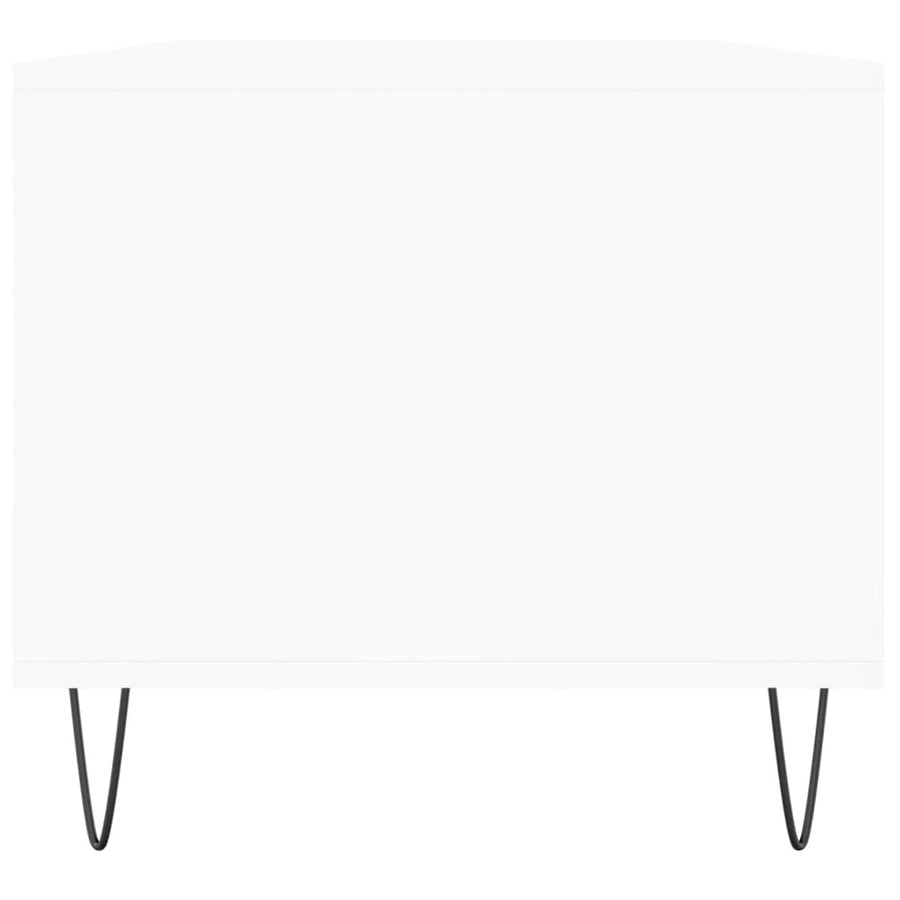 Salontafel 90X49X45 Cm Bewerkt Hout Wit