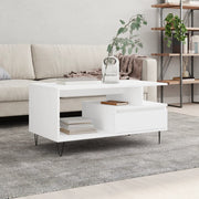 Coffee table 90x49x45 cm treated wood white