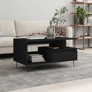 Coffee table 90x49x45 cm treated wood black
