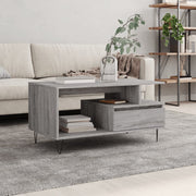 Coffee table 90x49x45 cm engineered wood grey Sonoma