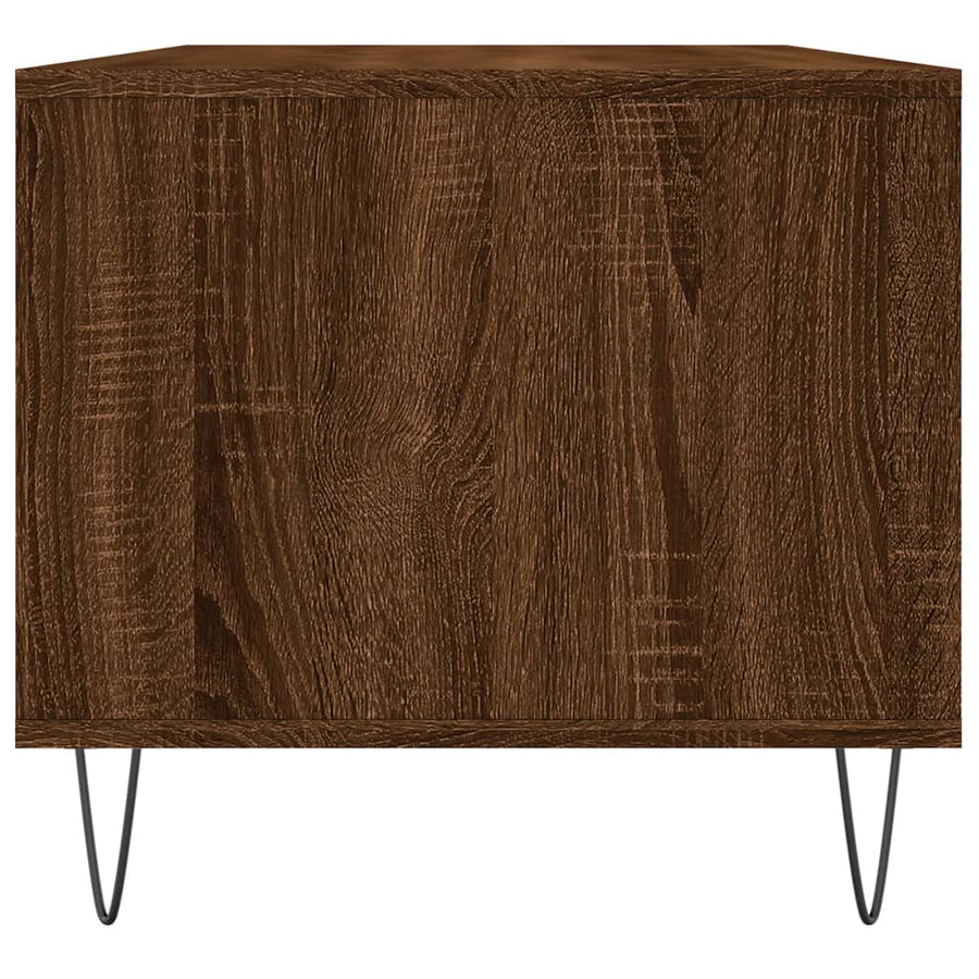 Salontafel 90X49X45 Cm Bewerkt Hout Bruineiken