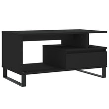 Salontafel 90X49X45 Cm Bewerkt Hout Zwart