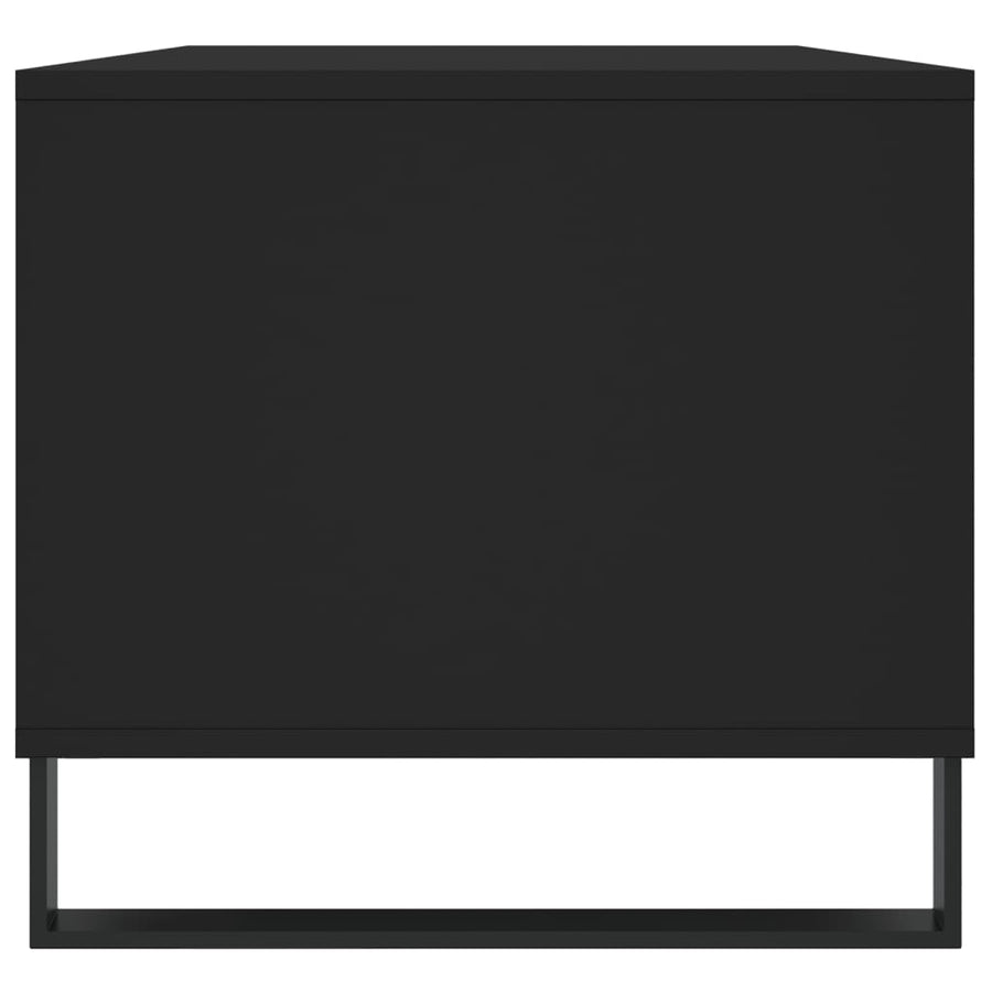 Salontafel 90X49X45 Cm Bewerkt Hout Zwart