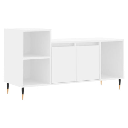 Tv-Meubel 00X35X55 Cm Bewerkt Hout Wit