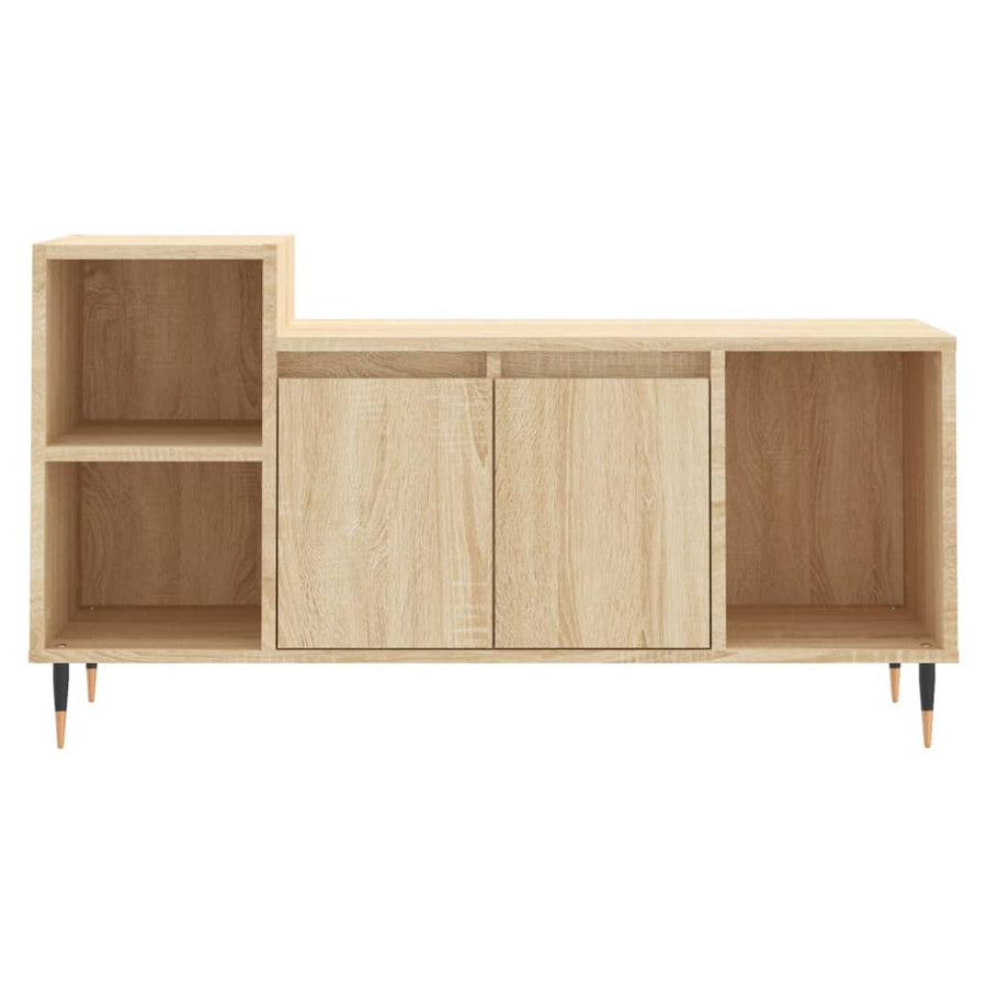 Tv-meubel 100x35x55 cm bewerkt hout sonoma eikenkleurig
