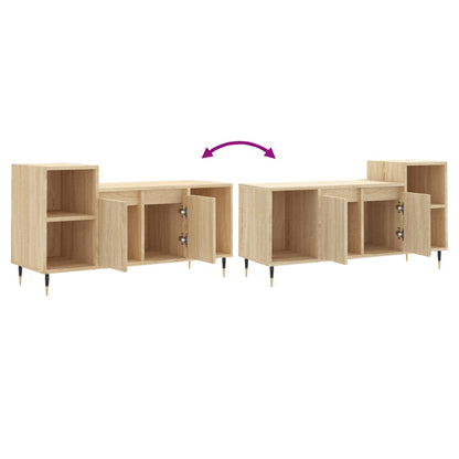 Tv-meubel 100x35x55 cm bewerkt hout sonoma eikenkleurig