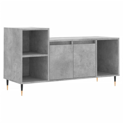 Tv-Meubel 00X35X55 Cm Bewerkt Hout Betongrijs