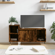 Tv-meubel 100x35x55 cm bewerkt hout gerookt eiken