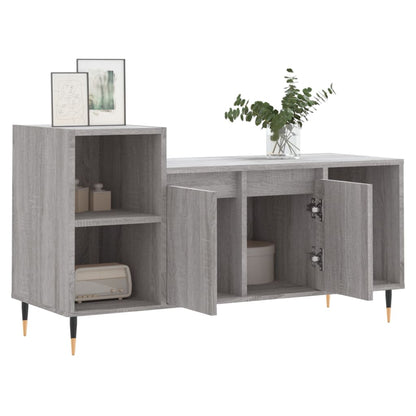 Tv-Meubel 00X35X55 Cm Bewerkt Hout Eikenkleurig Grijs sonoma