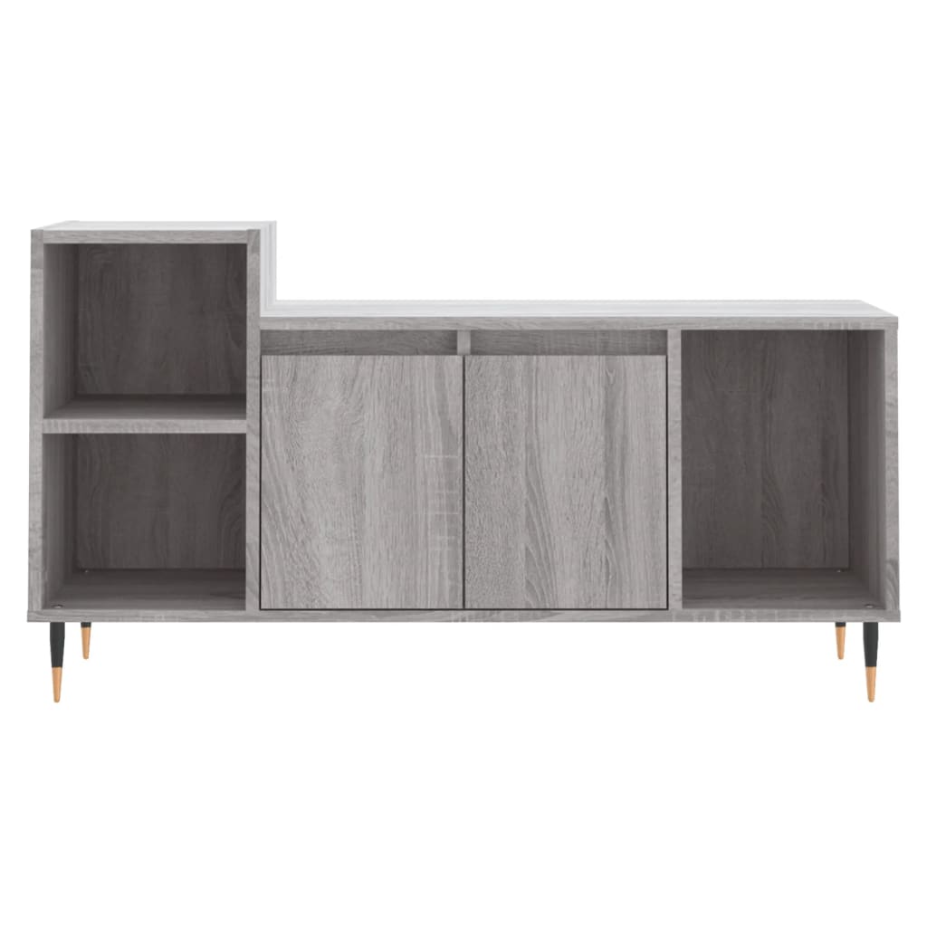 Tv-Meubel 00X35X55 Cm Bewerkt Hout Eikenkleurig Grijs sonoma