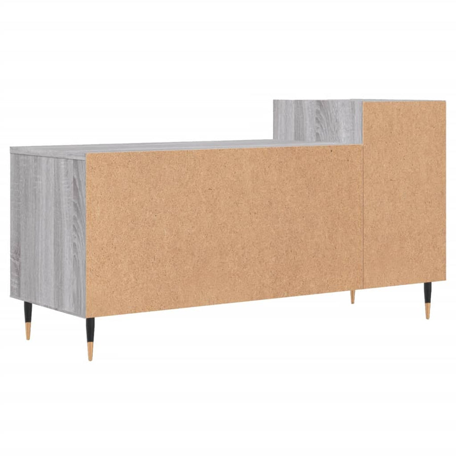 Tv-Meubel 00X35X55 Cm Bewerkt Hout Eikenkleurig Grijs sonoma