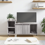 Tv-meubel 100x35x55 cm bewerkt hout grijs