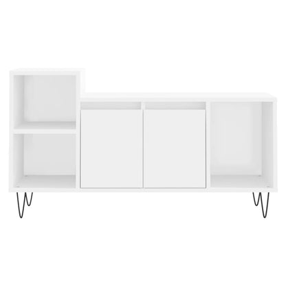 Tv-Meubel 00X35X55 Cm Bewerkt Hout Wit