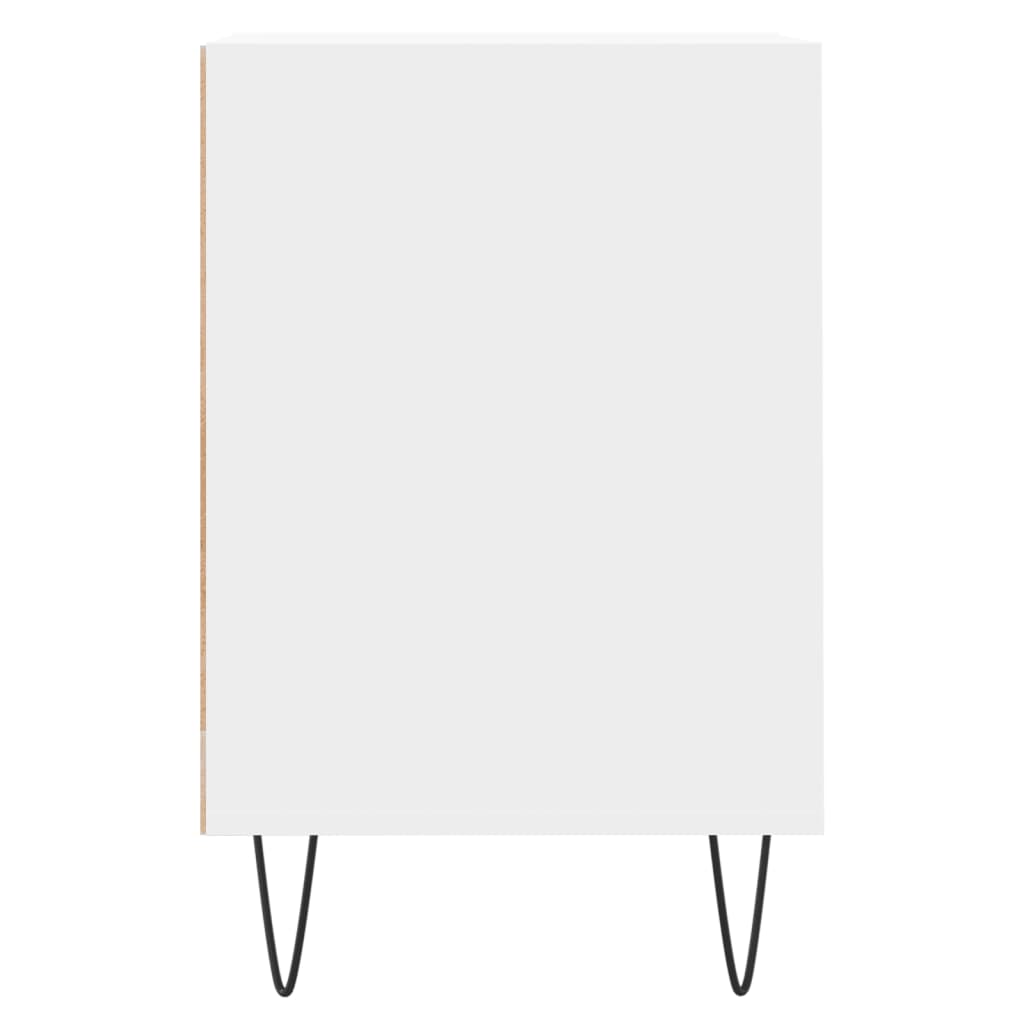 Tv-Meubel 00X35X55 Cm Bewerkt Hout Wit