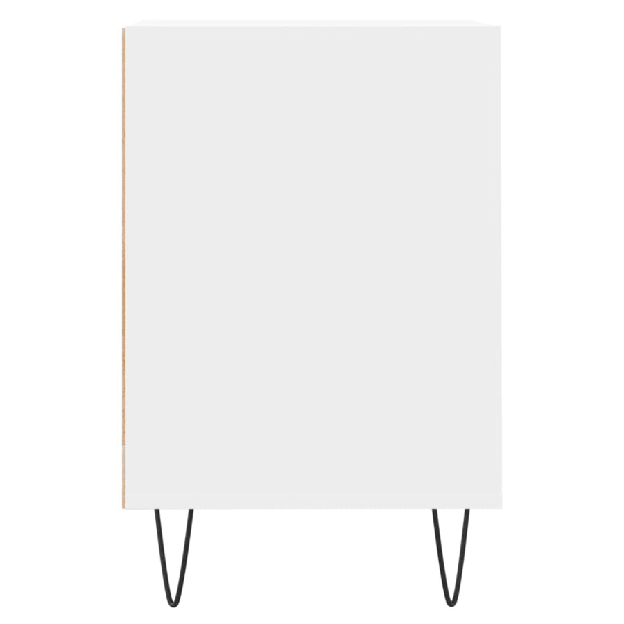 Tv-Meubel 00X35X55 Cm Bewerkt Hout Wit