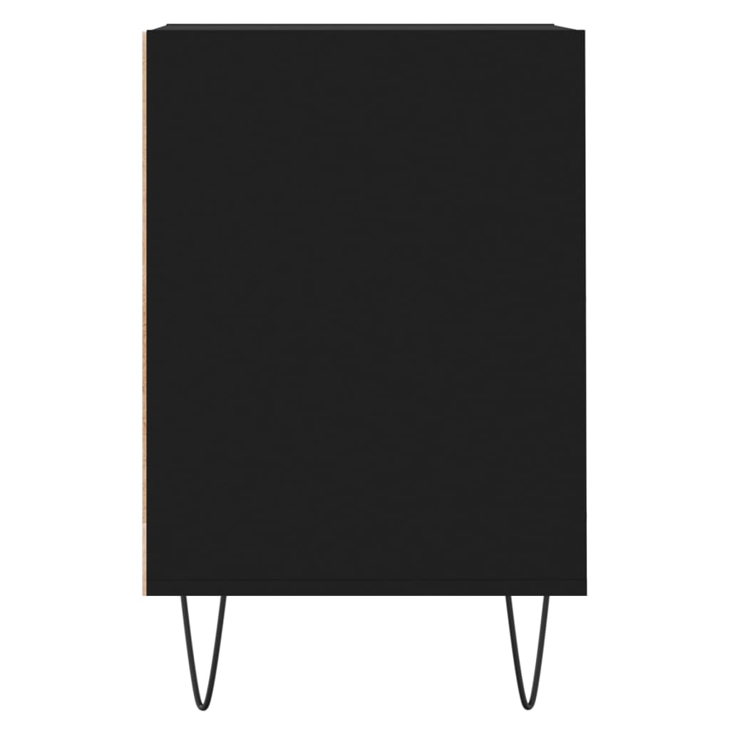 Tv-Meubel 100X35X55 Cm Bewerkt Hout Zwart