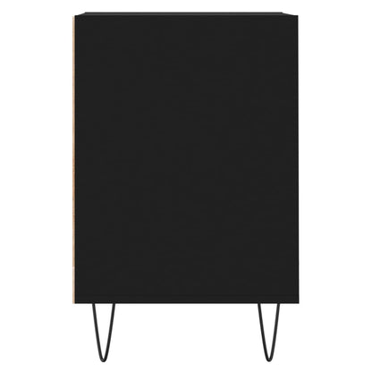 Tv-Meubel 100X35X55 Cm Bewerkt Hout Zwart