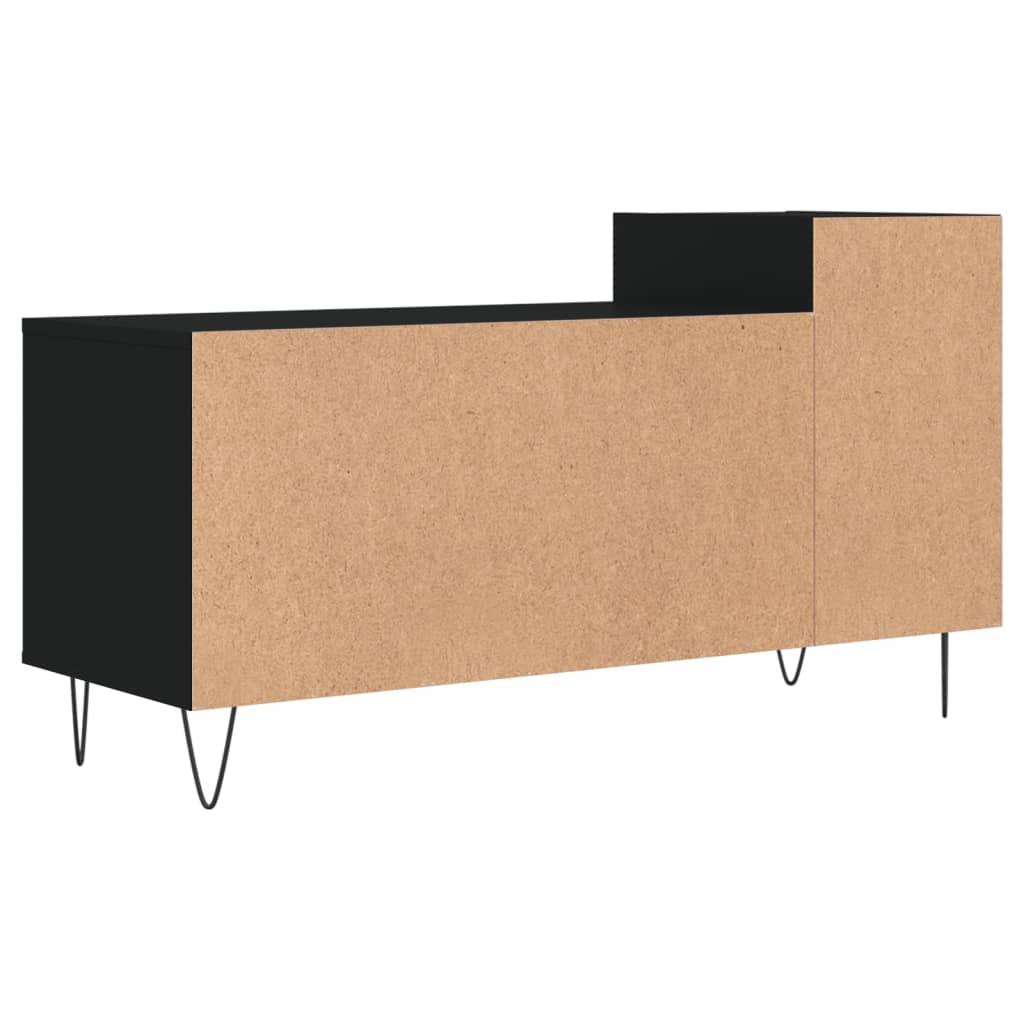 Tv-Meubel 100X35X55 Cm Bewerkt Hout Zwart