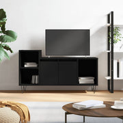 Tv-meubel 100x35x55 cm zwart bewerkt hout
