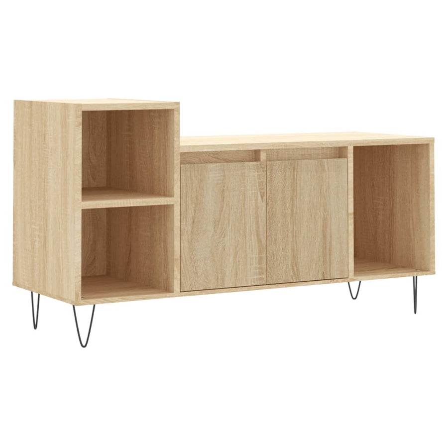 Tv-Meubel 00X35X55 Cm Bewerkt Hout Kleurig Sonoma eiken