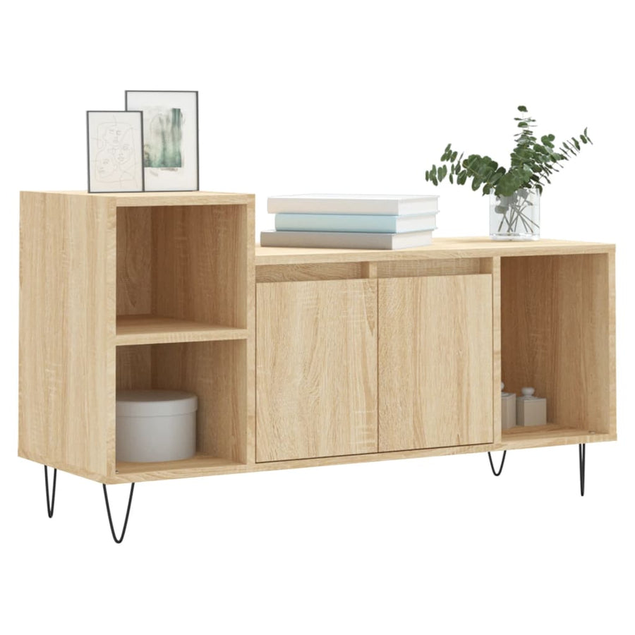 Tv-Meubel 00X35X55 Cm Bewerkt Hout Kleurig Sonoma eiken