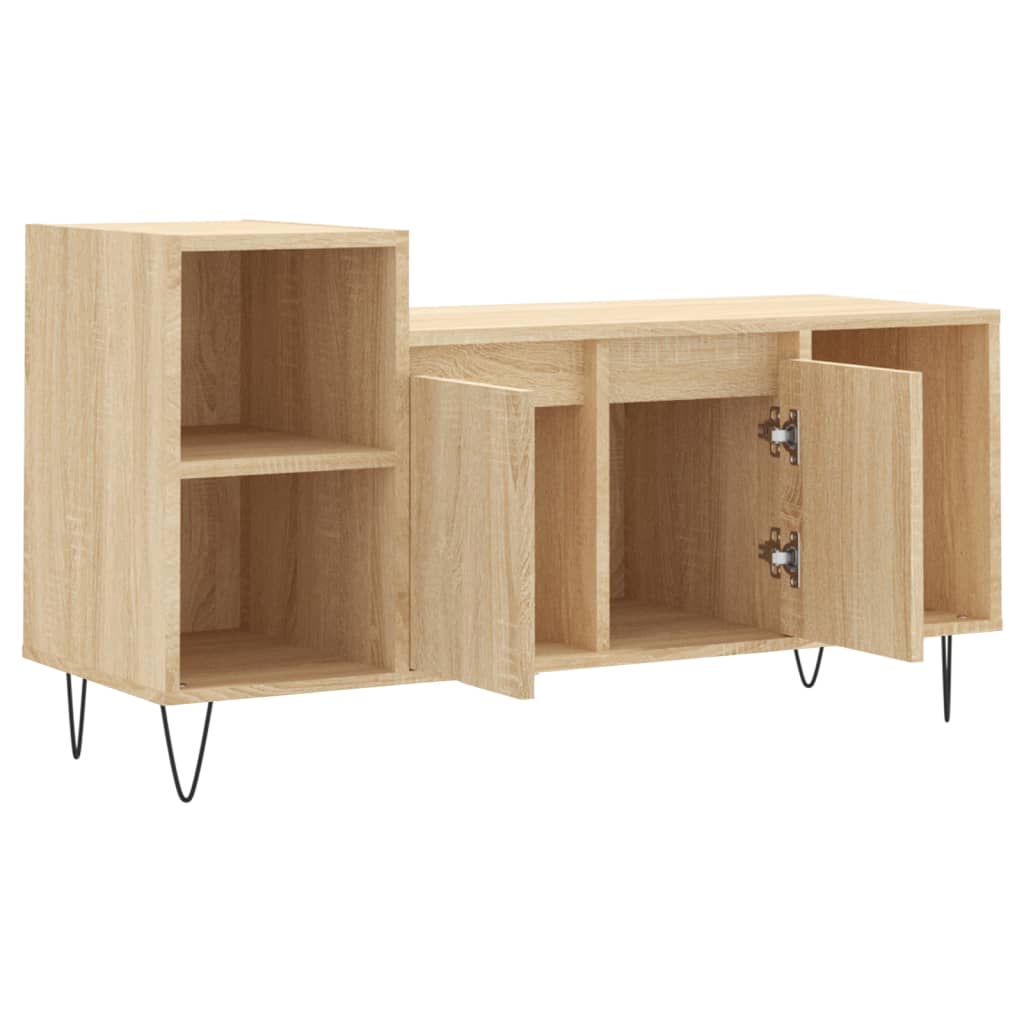 Tv-Meubel 00X35X55 Cm Bewerkt Hout Kleurig Sonoma eiken