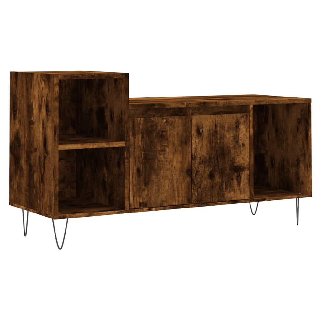Tv-Meubel 00X35X55 Cm Bewerkt Hout Kleurig Gerookt eiken