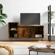 Tv-meubel 100x35x55 cm bewerkt hout gerookt eiken