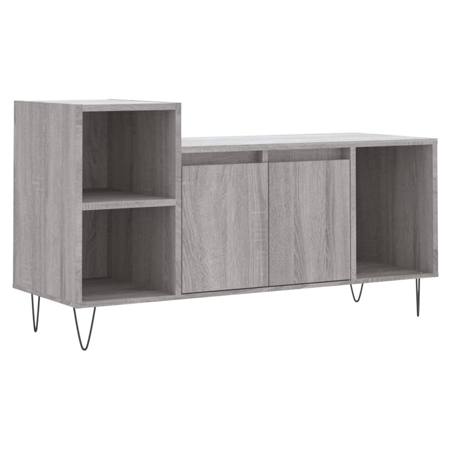 Tv-Meubel 00X35X55 Cm Bewerkt Hout Eikenkleurig Grijs sonoma