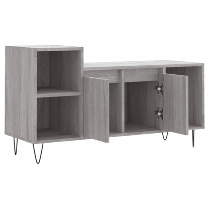 Tv-Meubel 00X35X55 Cm Bewerkt Hout Eikenkleurig Grijs sonoma