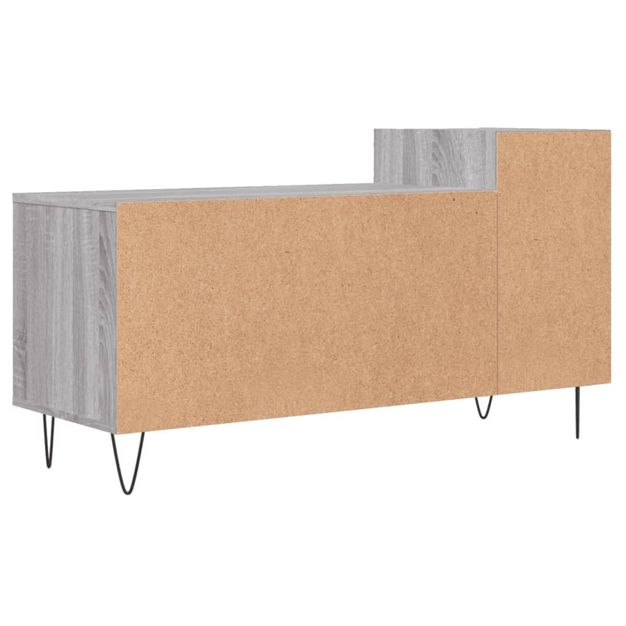 Tv-Meubel 00X35X55 Cm Bewerkt Hout Eikenkleurig Grijs sonoma