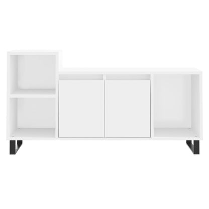 Tv-Meubel 00X35X55 Cm Bewerkt Hout Wit