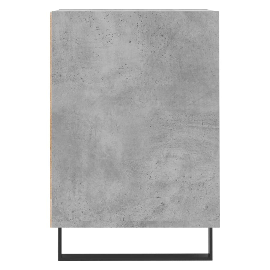 Tv-Meubel 00X35X55 Cm Bewerkt Hout Betongrijs