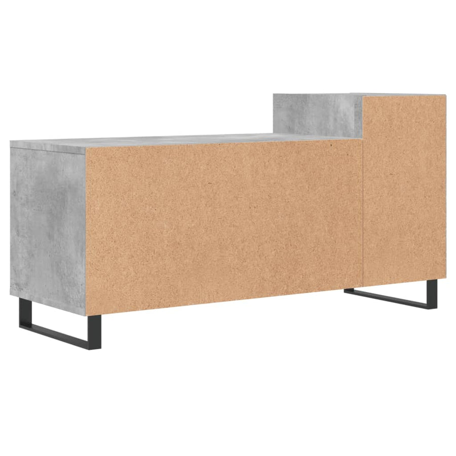 Tv-Meubel 00X35X55 Cm Bewerkt Hout Betongrijs