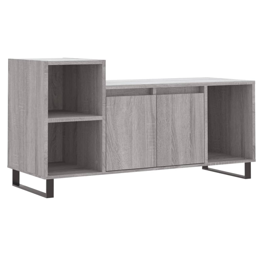 Tv-Meubel 00X35X55 Cm Bewerkt Hout Eikenkleurig Grijs sonoma