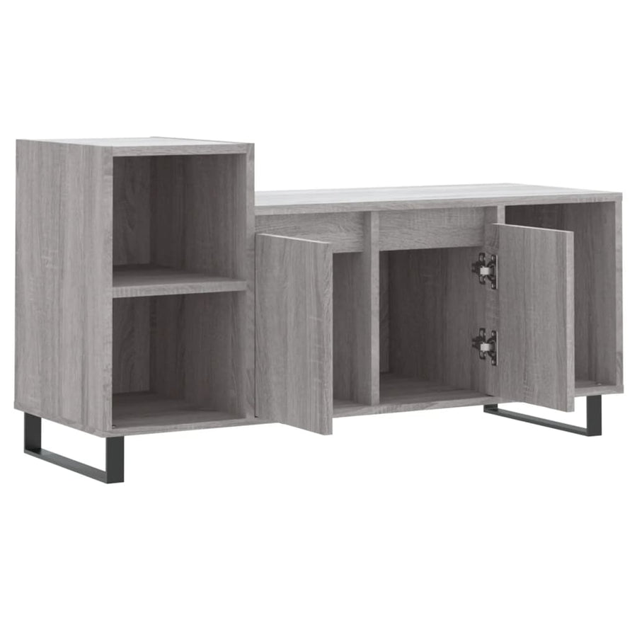 Tv-Meubel 00X35X55 Cm Bewerkt Hout Eikenkleurig Grijs sonoma
