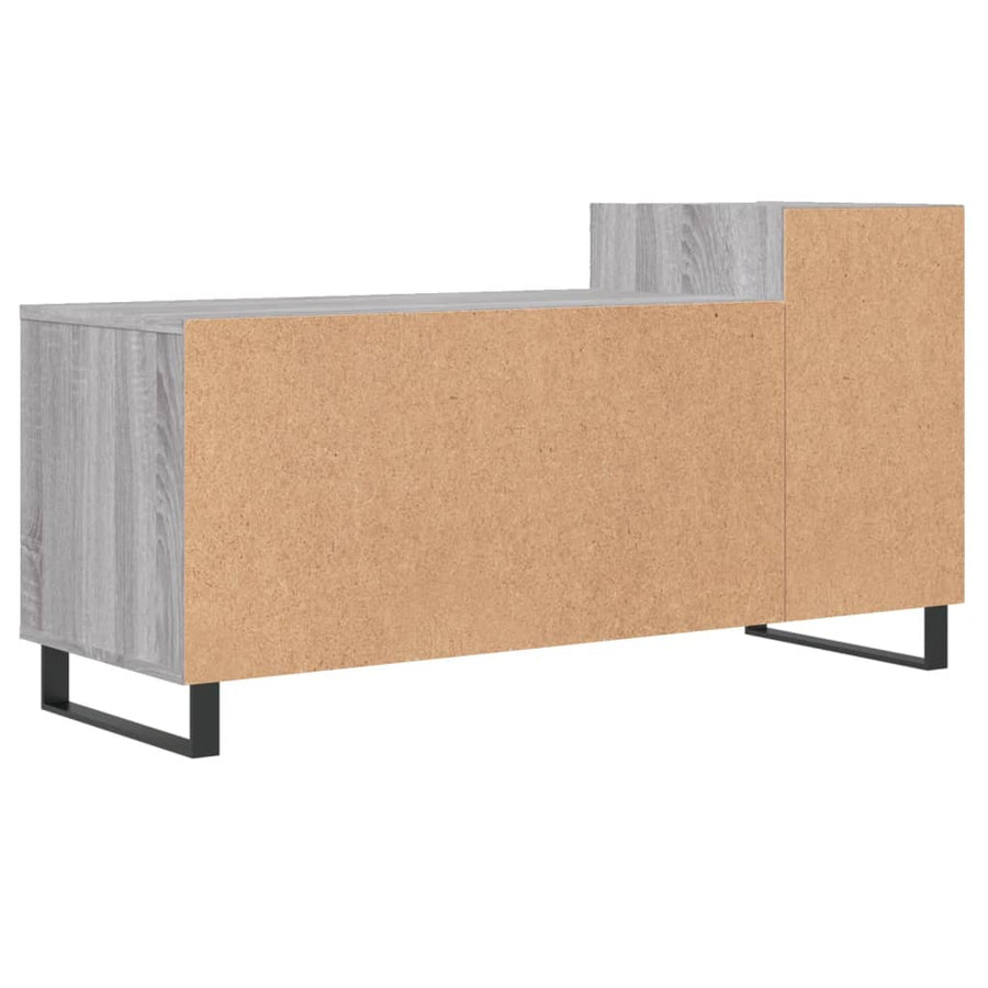 Tv-Meubel 00X35X55 Cm Bewerkt Hout Eikenkleurig Grijs sonoma