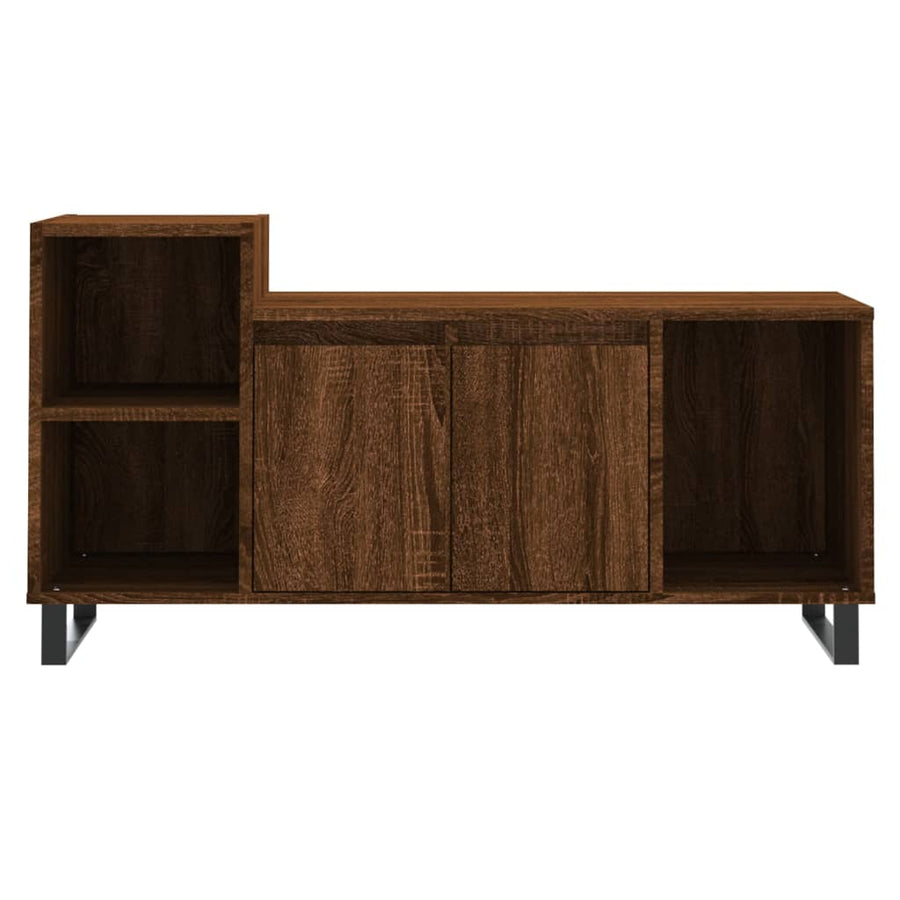 Tv-Meubel 00X35X55 Cm Bewerkt Hout Bruin Eikenkleur Bruineiken