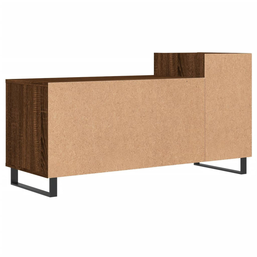 Tv-Meubel 00X35X55 Cm Bewerkt Hout Bruin Eikenkleur Bruineiken