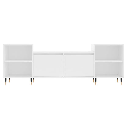 Tv-Meubel 160X35X55 Cm Bewerkt Hout Wit
