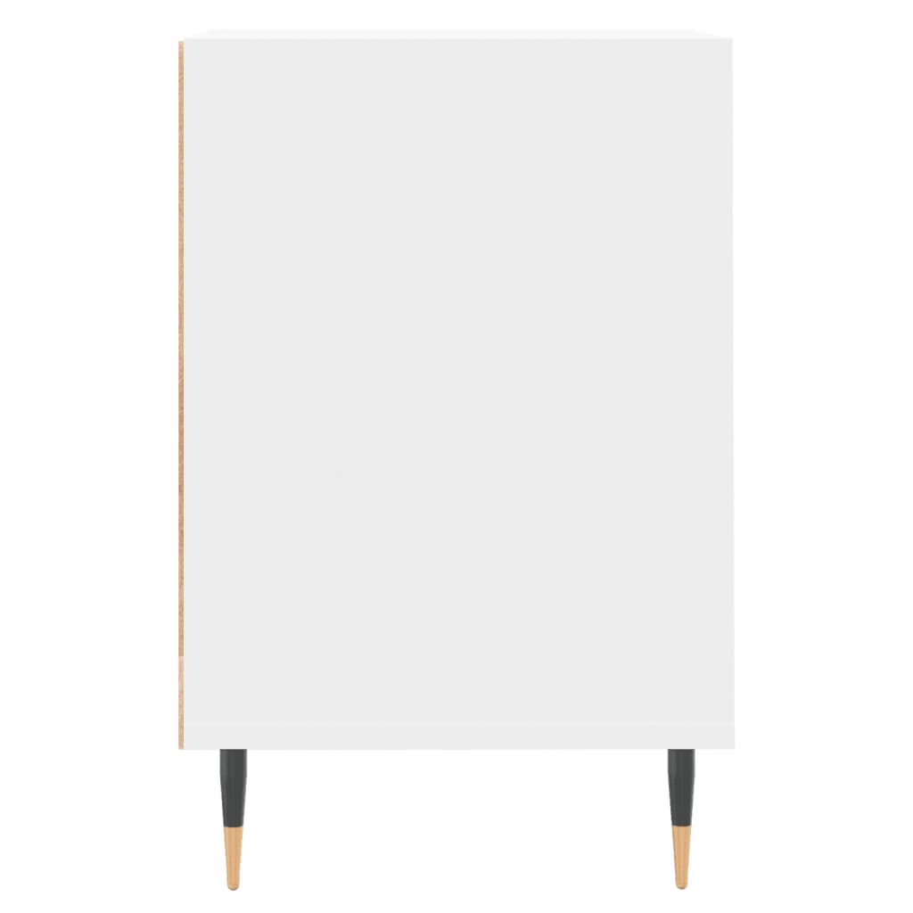 Tv-Meubel 160X35X55 Cm Bewerkt Hout Wit