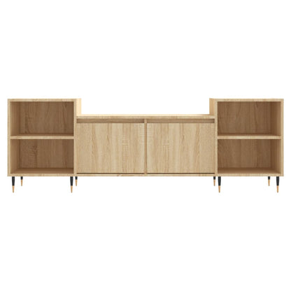 Tv-Meubel 160X35X55 Cm Bewerkt Hout Kleurig Sonoma eiken