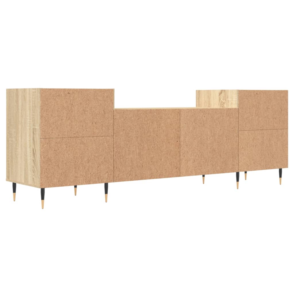 Tv-Meubel 160X35X55 Cm Bewerkt Hout Kleurig Sonoma eiken
