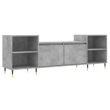 Tv-Meubel 160X35X55 Cm Bewerkt Hout Betongrijs